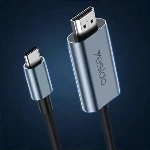 کابل تبدیل USB-C به HDMI طول 2 متر یسیدو مدل Yesido HM10 — تصویر ۴