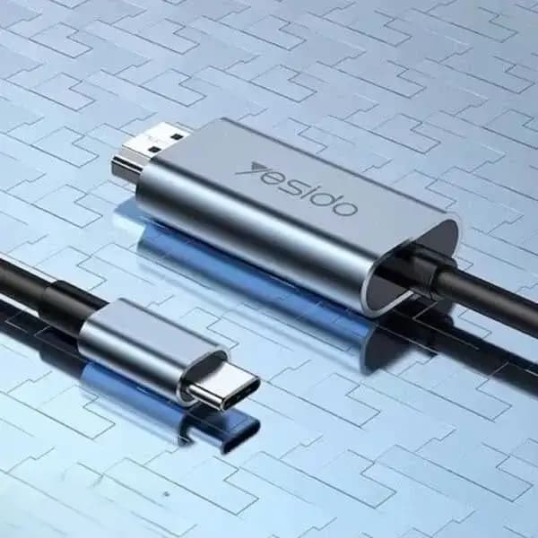 کابل تبدیل USB-C به HDMI طول 2 متر یسیدو مدل Yesido HM10 — تصویر ۵