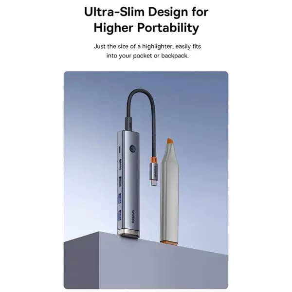 هاب تایپ سی 6 پورت بیسوس مدل Baseus Ultra Joy Series BS-OH166 — تصویر ۶