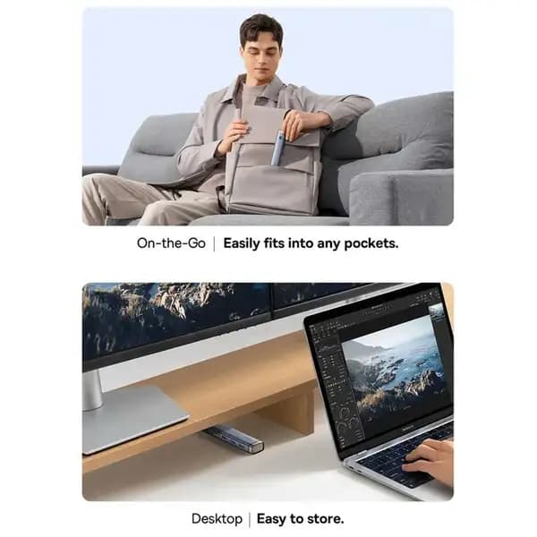 هاب تایپ سی 6 پورت بیسوس مدل Baseus Ultra Joy Series BS-OH166 — تصویر ۴
