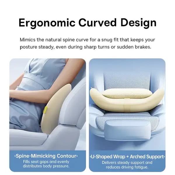 بالش کمری طبی بیسوس مدل Baseus Dual-Layer Car Lumbar Pillow VH2 C01201 — تصویر ۶