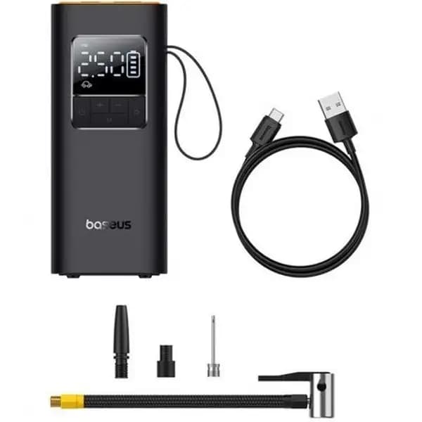 پمپ باد و چراغ قوه بی‌سیم شارژی ۴۰۰۰ میلی‌آمپر ساعتی بیسوس مدل Baseus BS-CG016 SuperMini Pro — تصویر ۳