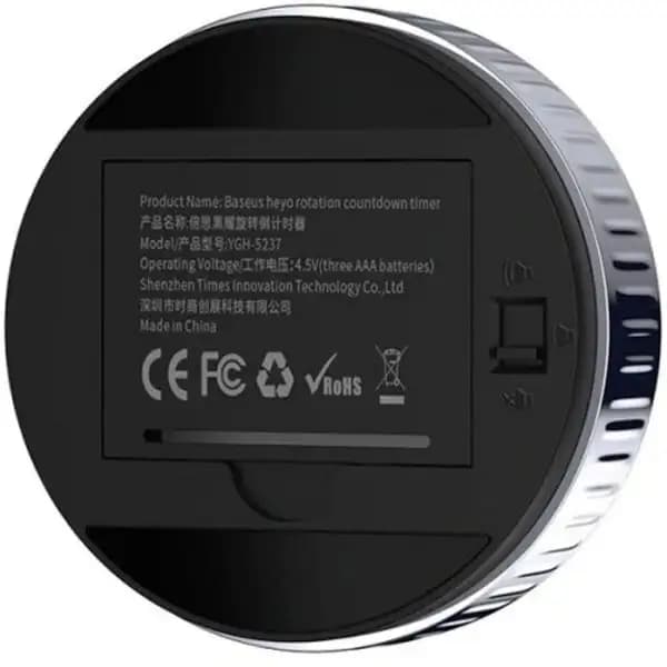 تایمر زنگ دار بیسوس مدل Baseus Heyo Rotation Countdown Timer ACDJS-01 — تصویر ۳