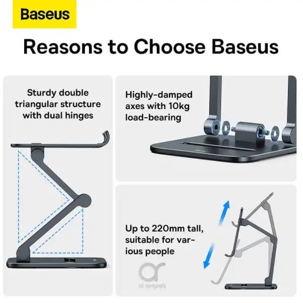 هولدر و نگهدارنده رومیزی موبایل بیسوس مدل Baseus Biaxial Desktop for phone LUSZ000013 — تصویر ۵