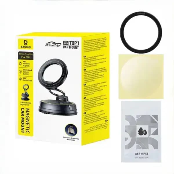 هولدر و نگهدارنده مگنتی داشبوردی خودرو بیسوس مدل Baseus PrimeTrip VC2 Flex Magnetic Car Holder — تصویر ۶