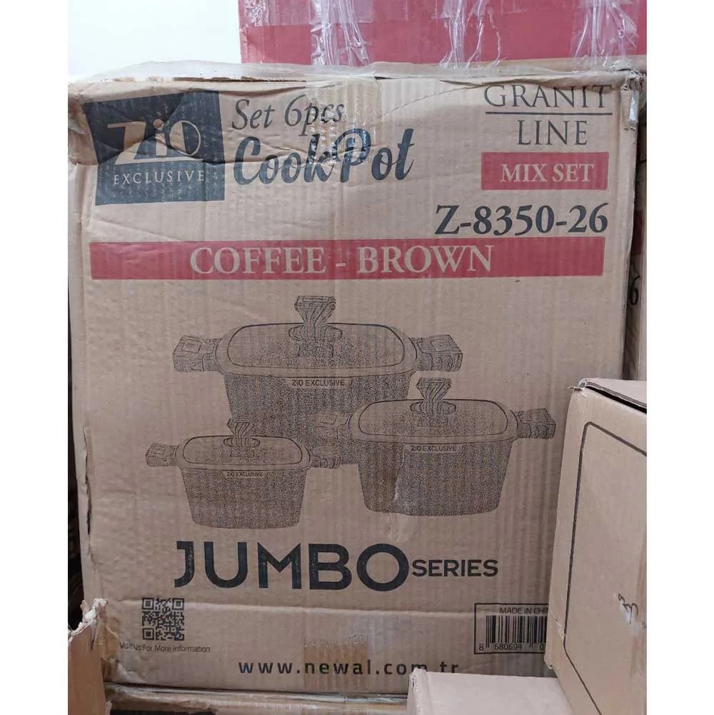 سرویس قابلمه گرانیتی زیو Zio مدل Z-8350-26 طرح جامبو Jumbo — تصویر ۲