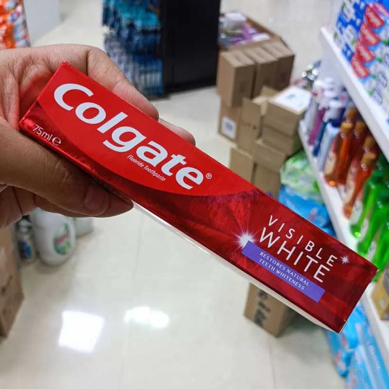 خمیر دندان کلگیت مدل Visible White سفید کننده 75 میلی لیتر — تصویر ۲