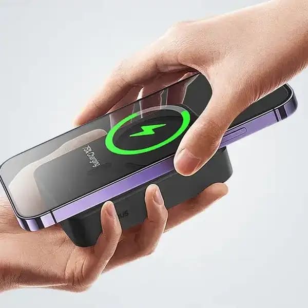 پاوربانک وایرلس 15 وات 20000 هزار 20 وات بیسوس مدل Baseus EnerFill FM41 Mini Magnetic E0027U01 — تصویر ۴