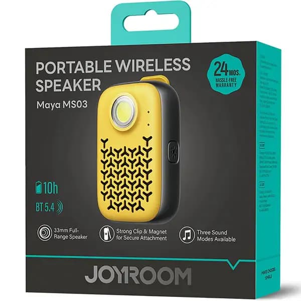 اسپیکر بلوتوثی با گیره اتصال جویروم مدل Joyroom JR-MS03 — تصویر ۵