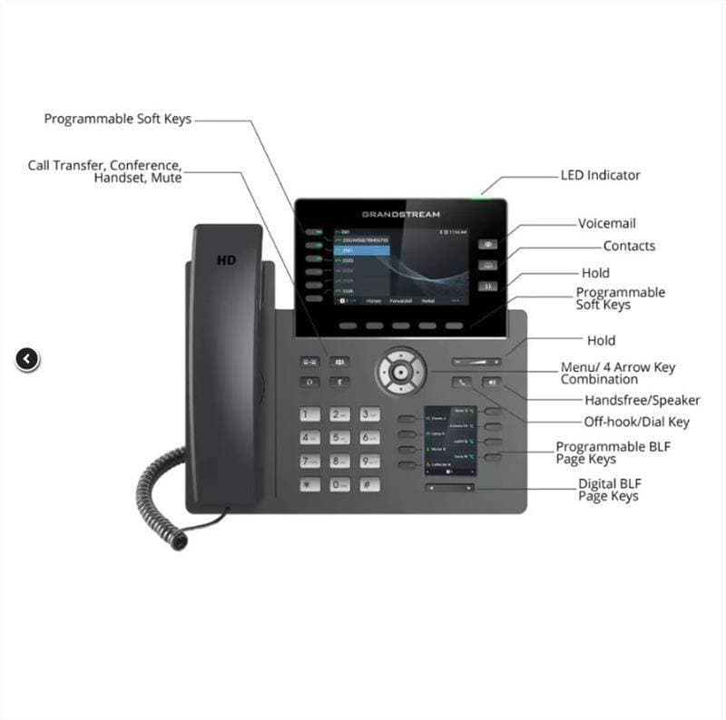 تلفن VOIP گرنداستریم مدل GRP2616 — تصویر ۴