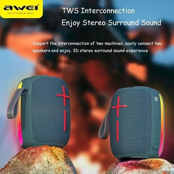 اسپیکر بلوتوث قابل حمل اوی مدل Awei Y525 Portable TWS Wireless Speaker — تصویر ۶
