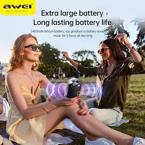 اسپیکر قابل حمل بی‌سیم اوی مدل Awei KA32 20W Portable Bluetooth Speaker — تصویر ۳