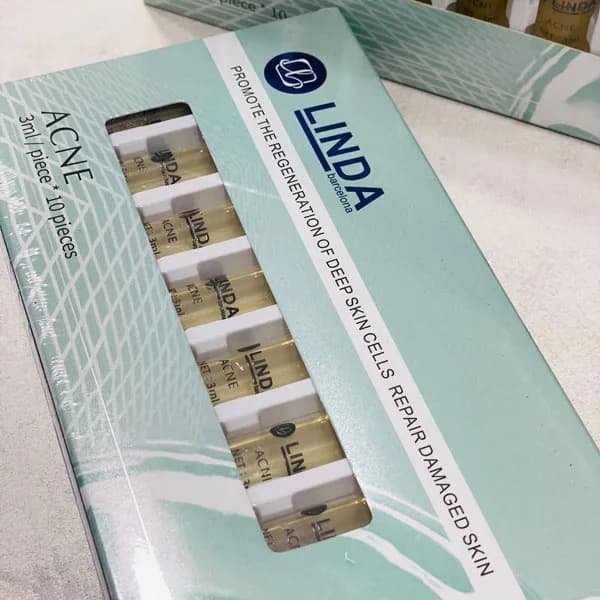 پک ویال جذبی آنتی آکنه LINDA لیندا 10 عددی — تصویر ۲