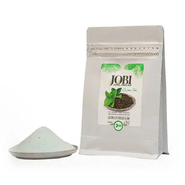 ماسک پودری هیدروژلی چای سبز جوبی JOBI حجم 250 گرم — تصویر ۶