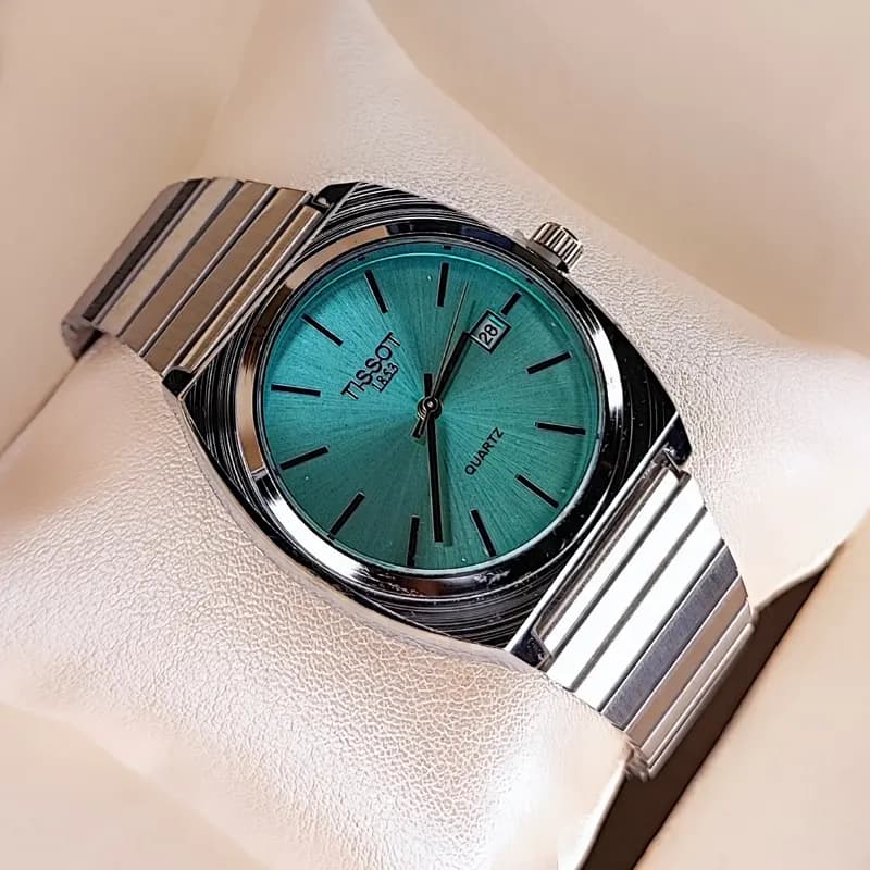 ساعت مچی مردانه تیسوت گادفادر نقره ای تیفانی TISSOT — تصویر ۳