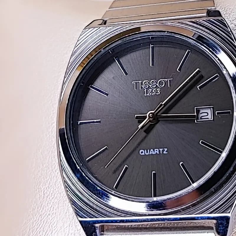 ساعت مچی مردانه تیسوت گادفادر نقره ای خاکستری TISSOT — تصویر ۷