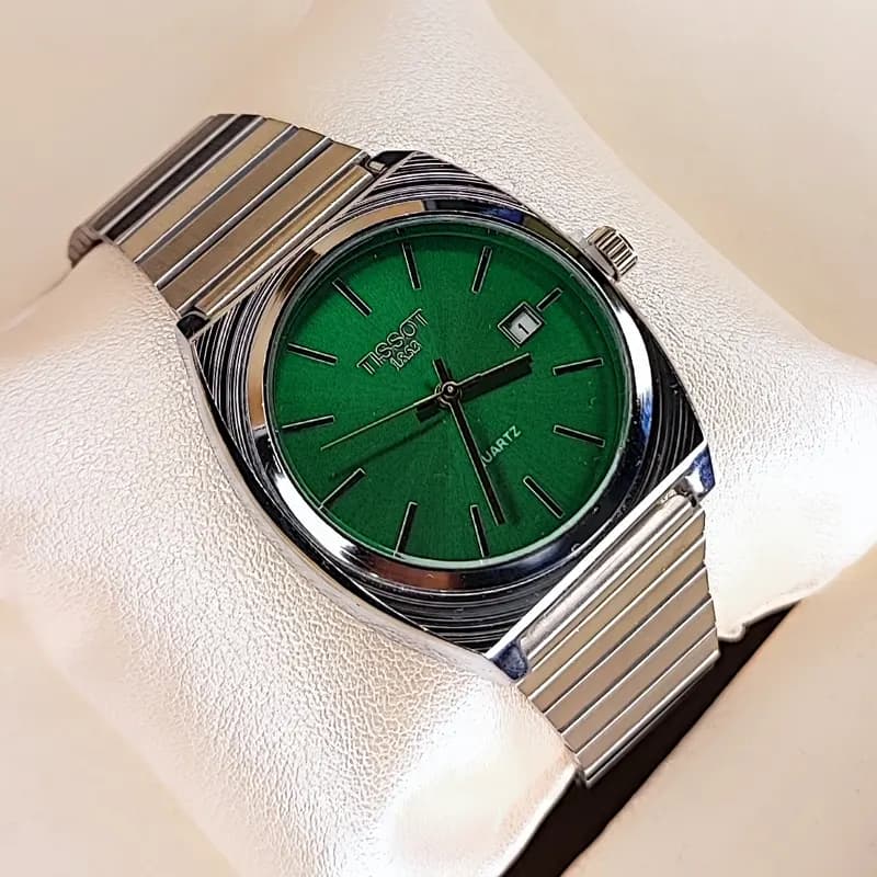 ساعت مچی مردانه تیسوت گادفادر نقره ای سبز TISSOT — تصویر ۴