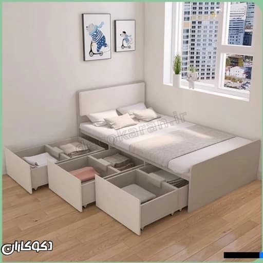 تخت خواب بزرگسال کد 0020 مبلمان فرنا مدل 1144198