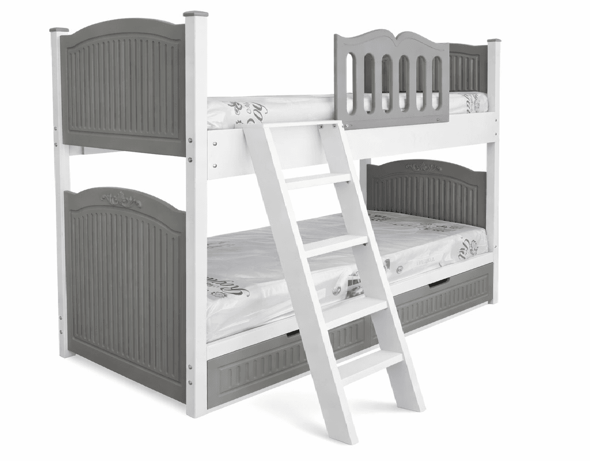 تخت خواب دوطبقه مدل صبا سایز 200 × 90 سانتی متر بدون کشو مبلمان فرنا مدل 1144119 — تصویر ۳