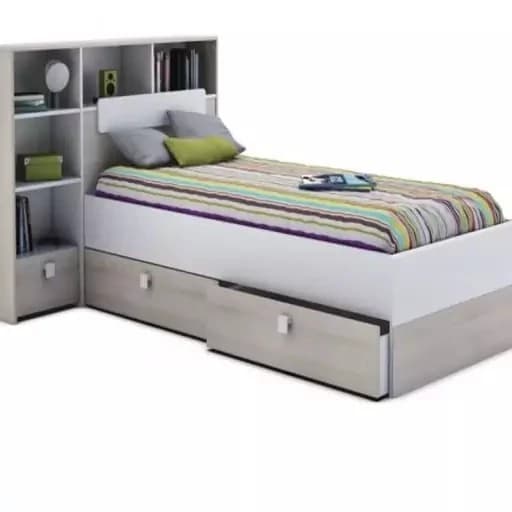 تخت خواب یک نفره کشودار F10030 مبلمان فرنا مدل 1144113