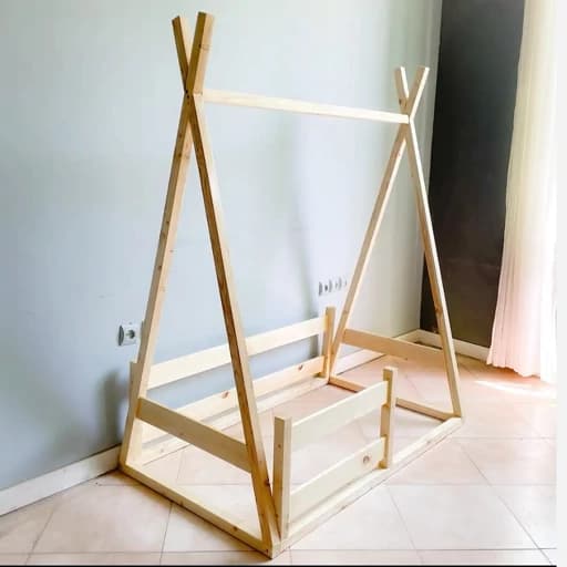 تخت چوبی کودک مدل سرخپوستی مبلمان فرنا مدل 1144106