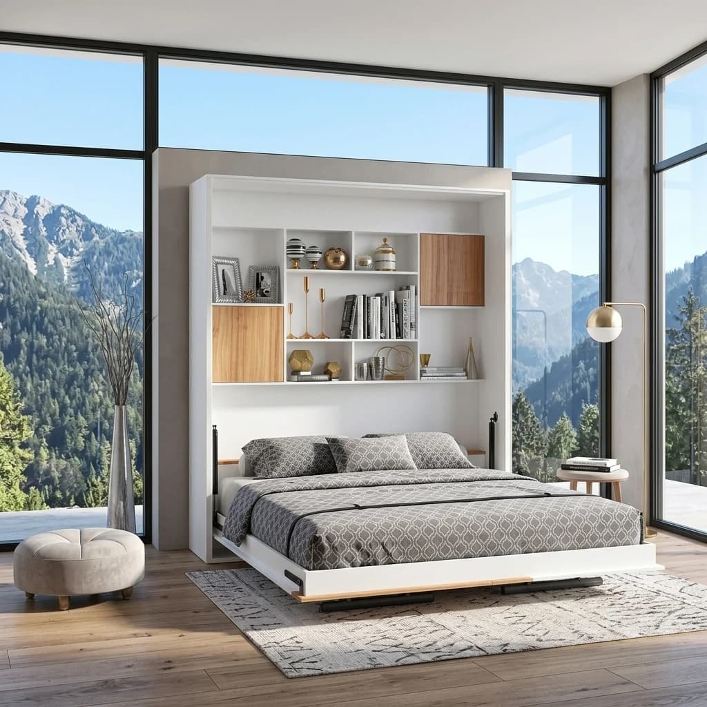 تخت خواب تاشو دونفره دو نفره مدل هامان مبلمان فرنا مدل 1144095 — تصویر ۲