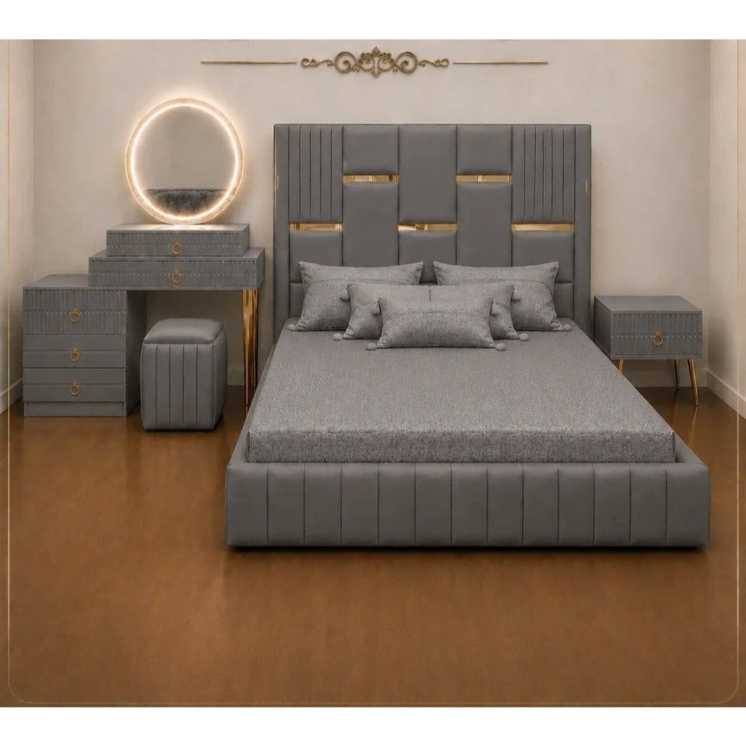 سرویس خواب 2 نفره تخت خواب دونفره تخت خواب اونتوس در ابعاد مختلف مبلمان فرنا مدل 1144076 — تصویر ۳