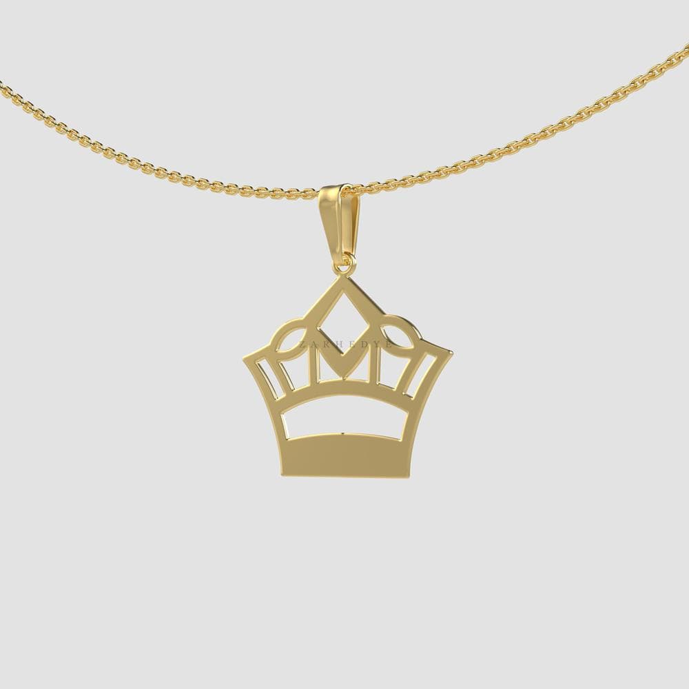 آویز طلا تاج کد 01