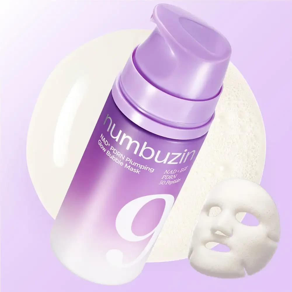 ماسک حبابی شماره ۹ نامبوزین مدل NAD+ PDRN – جوانساز، حجم‌دهنده و درخشان‌کننده — تصویر ۳