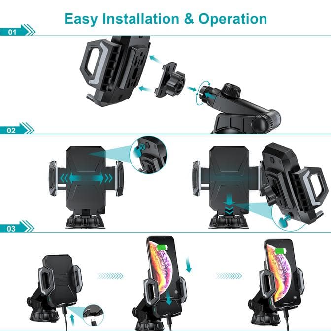 هولدر وایرلس CHOETECH چویتِک 10 وات شارژ سریع مدل T521-S — تصویر ۶