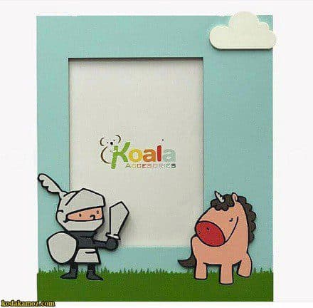 قاب عکس چوبی کودکانه طرح اسب شاخ دار koala accessories
