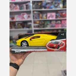 ماشین اسباب بازی مدل لامبورگینی نارنجی و زرد — تصویر ۳
