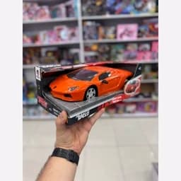 ماشین اسباب بازی مدل لامبورگینی نارنجی و زرد — تصویر ۲