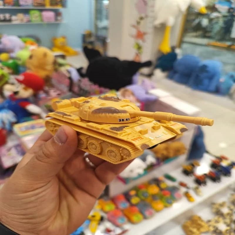 ماشین اسباب بازی مدل تانک جنگی