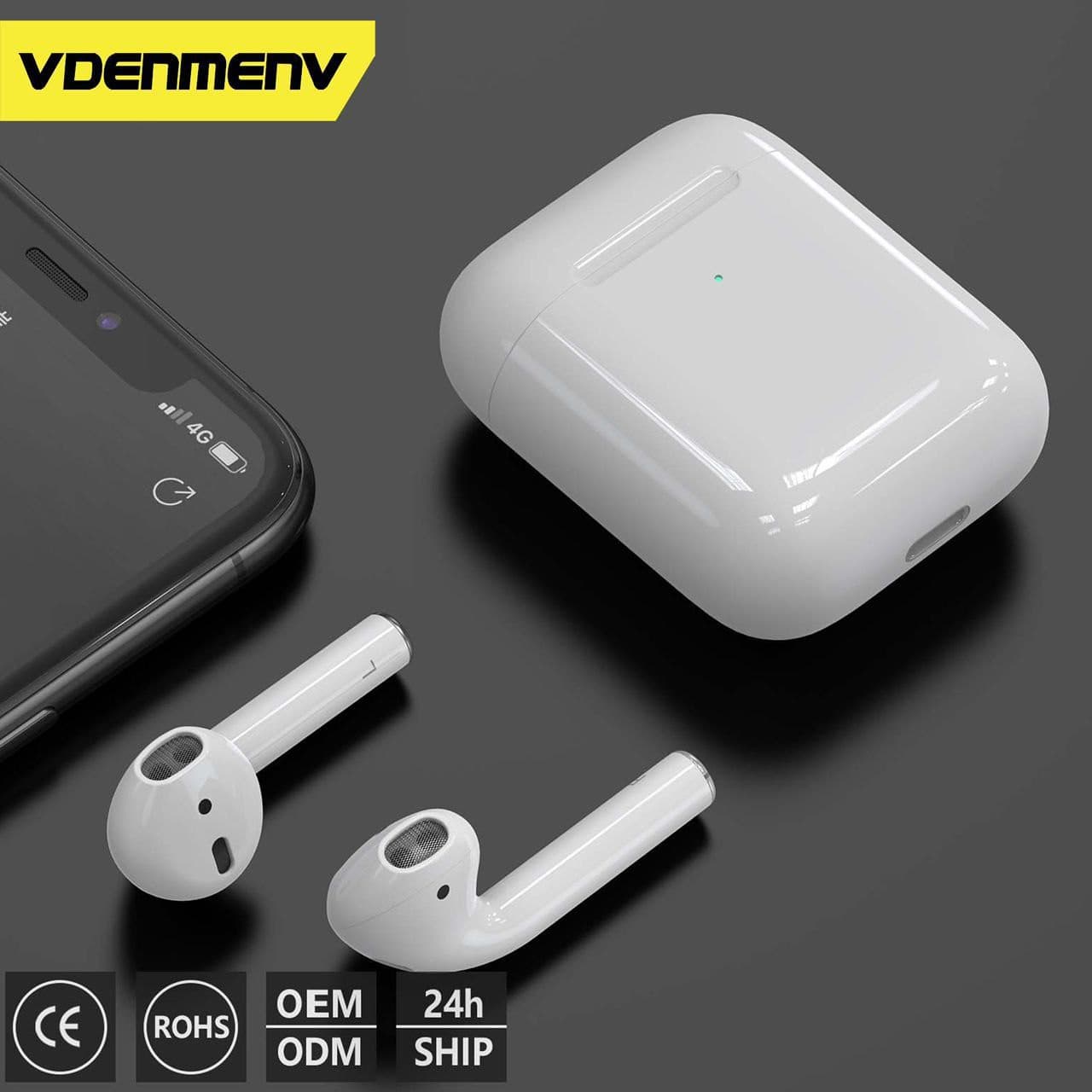 هندزفری بلوتوث دوتایی وی دنمن وی DENMEN DM-DL11 — تصویر ۵