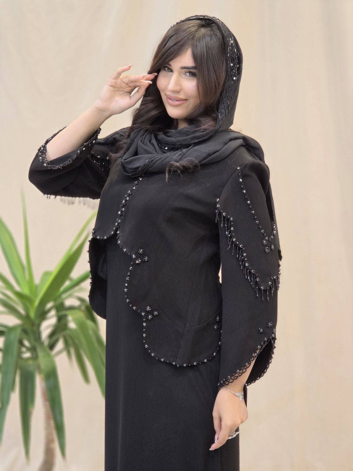 کراپ کت مجلسی پایین هلال پر کار نگین_کد3010 — تصویر ۳