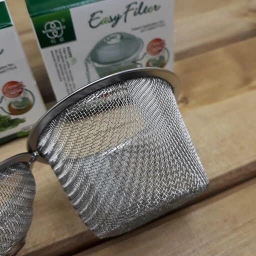 صافی چایی زنجیردار استیل قابلمه ای کوچک قفل دار — تصویر ۳