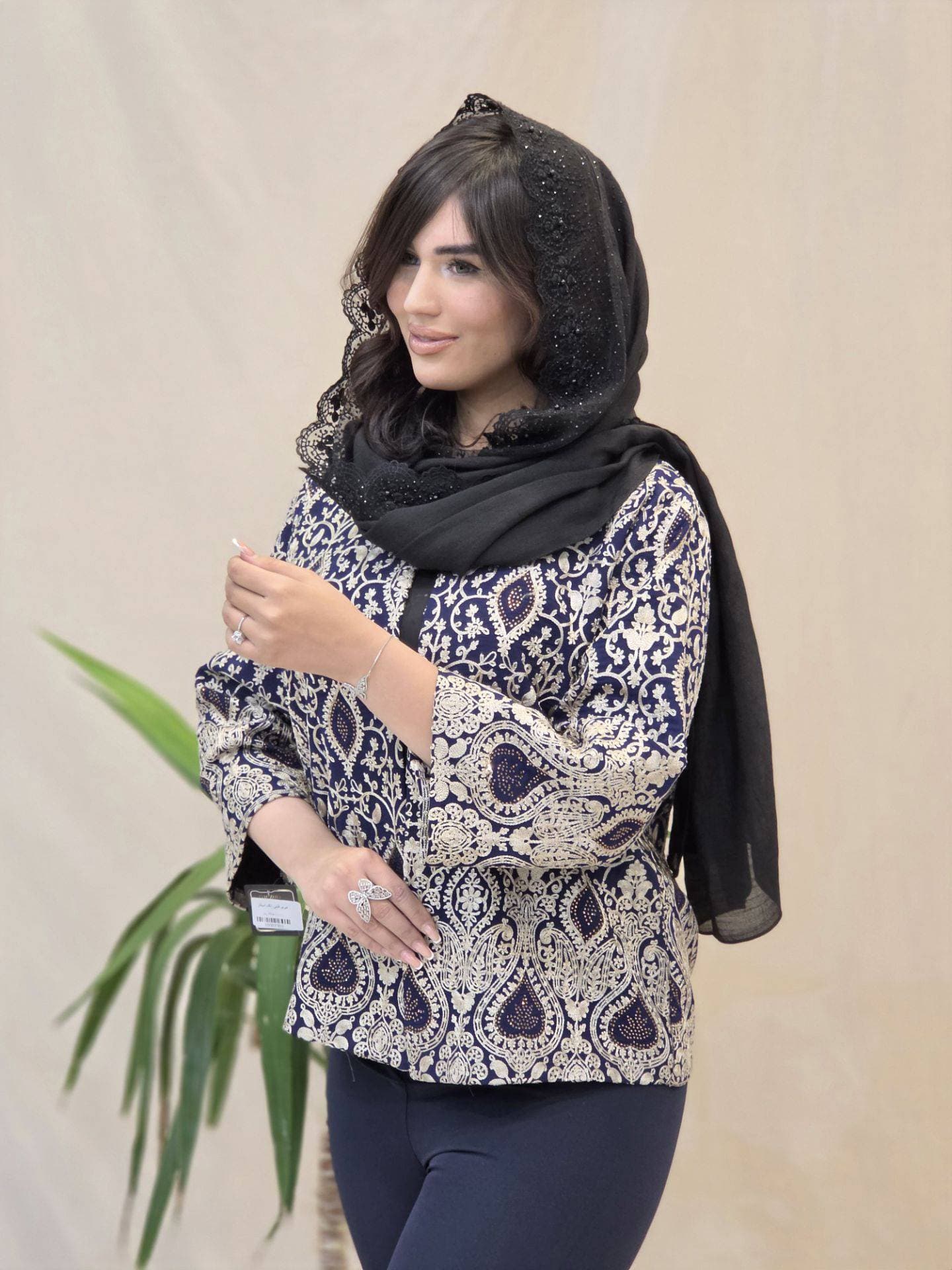 کت مجلسی حریر مدل گیسو کد_2038 — تصویر ۲