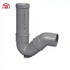 سیفون 50 یک تکه با درپوش (با لوله 63) پوشفیت نیوفلکس BD