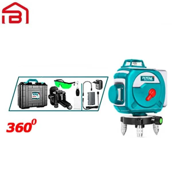 تراز لیزری 360 سبز توتال مدل TLL255267