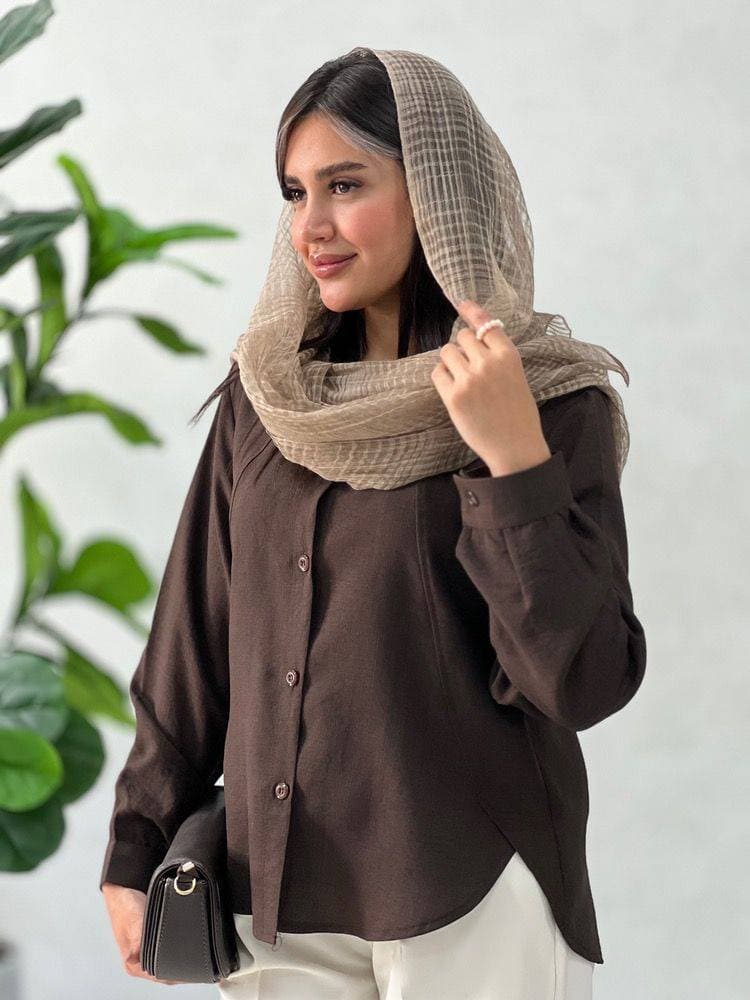 شومیز دکمه دار نلیا — تصویر ۴