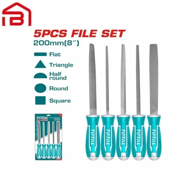 ست 5 عددی سوهان چوب صنعتی توتال مدل THT918516