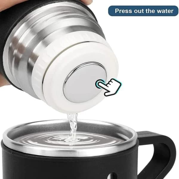 فلاسک مدل 3 کاپ VACUUM گنجایش 0.5 لیتر به همراه لیوان مجموعه 3 عددی — تصویر ۵