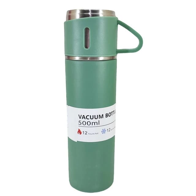 فلاسک مدل 3 کاپ VACUUM گنجایش 0.5 لیتر به همراه لیوان مجموعه 3 عددی — تصویر ۴