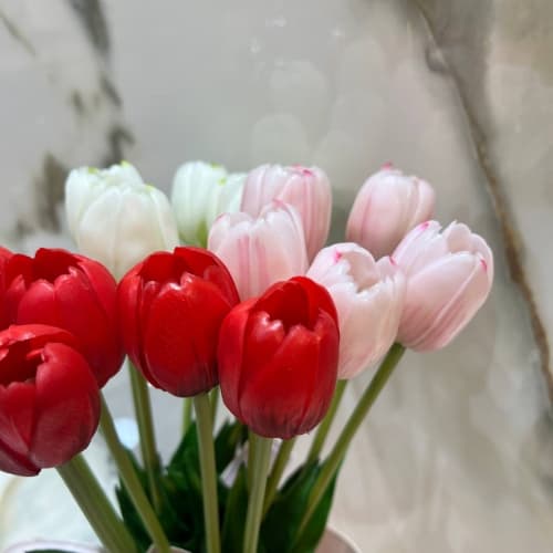 گل لاله ژله‌ای قرمز مصنوعی