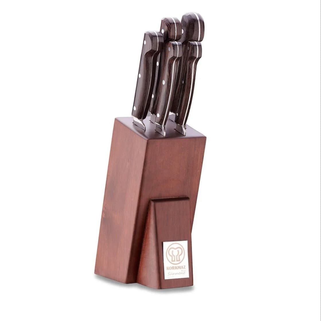 ست چاقو 6پارچه کرکماز مدل korkmaz Knife set of 6, model A 5502