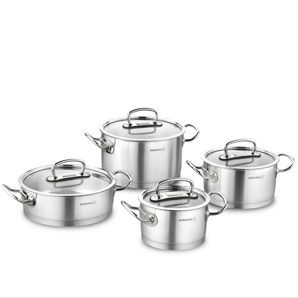 سرویس قابلمه هشت پارچه کرکماز مدل پرولاین A1147 ا KORKMAZ eight cloth pot service, model Proli