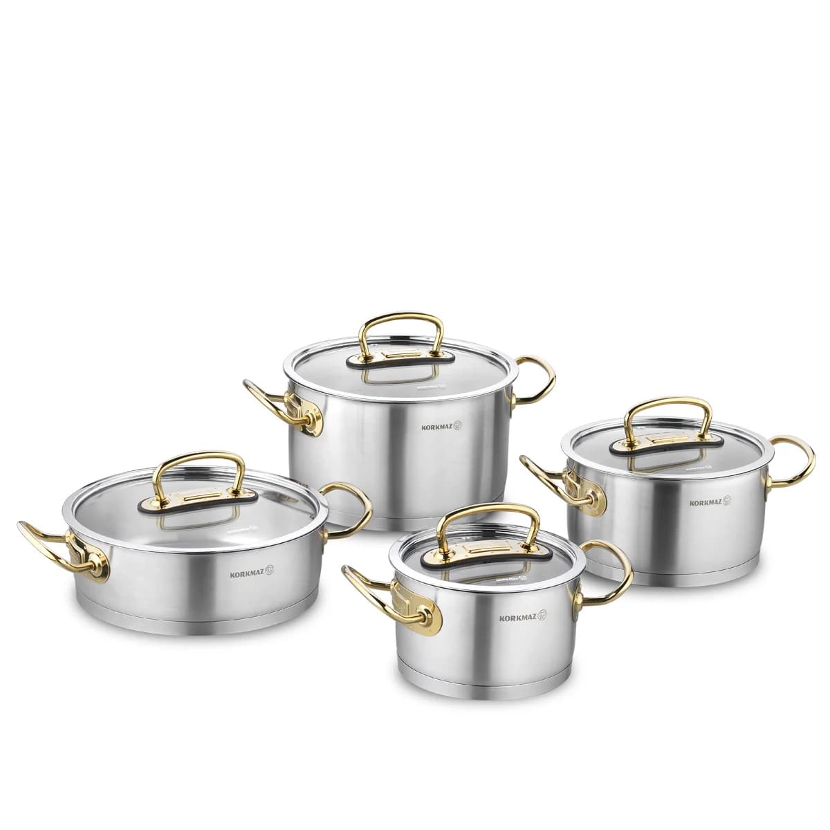 سرویس قابلمه هشت پارچه کرکماز مدل پرولاین A1148 ا KORKMAZ eight cloth pot service, model Proline A1148