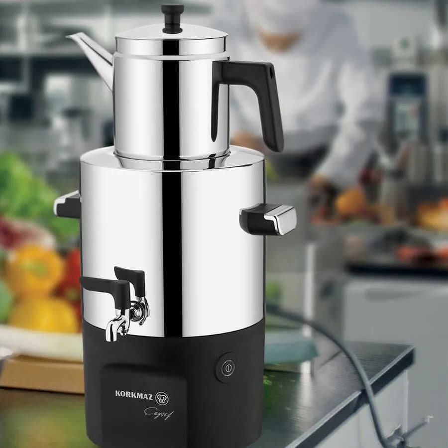سماور برقی کرکماز مدل A841-01 ا KORKMAZ Electric Samovar Model A841-01 — تصویر ۲