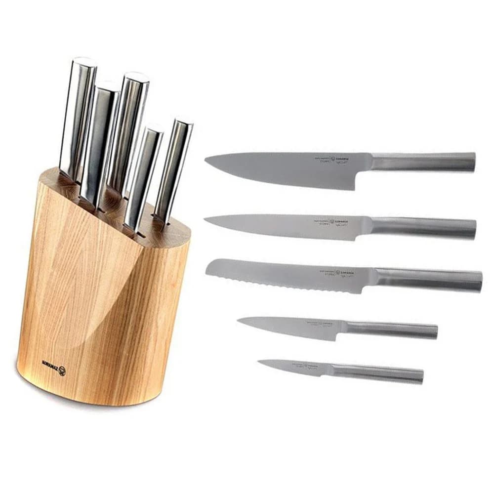 ست چاقو 6 پارچه کرکماز مدل A501-01 ا Korkmaz Knife set of 6, model A501-01